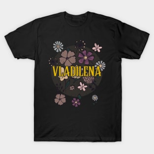 Aesthetic Proud Name Vladilena Flowers Anime Retro Styles T-Shirt